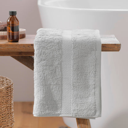 Douceur d'Intérieur, Elegance Pearl Towel 50 x 90 cm 100% Cotton Plain