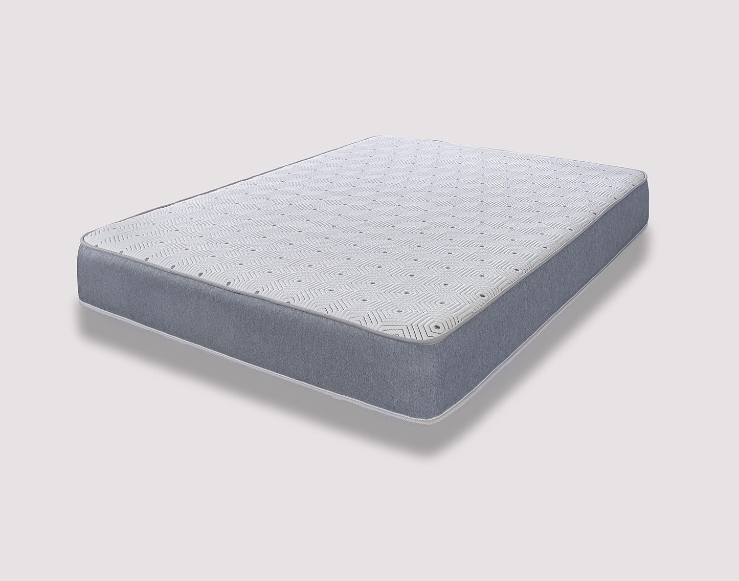 The eXtreme Comfort Ltd Small Double Grey Vapour Pod Memory Fibre Sprung Mattress. Spring Small Double Mattress With Memory Fibre Layer