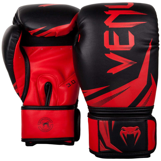 Venum, Challenger 3.0 Boxing Gloves, Unisex Adult, 10 Oz, Black/Red