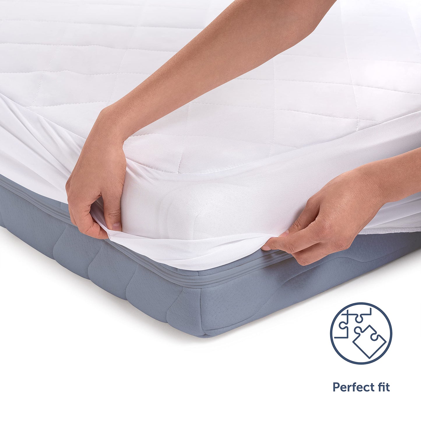 Blumtal QUILTED Super King Mattress Protector - Super Soft Padding, Extra Deep Mattress Protector, Protection against Bed Bugs - 180 x 200 x 40 cm