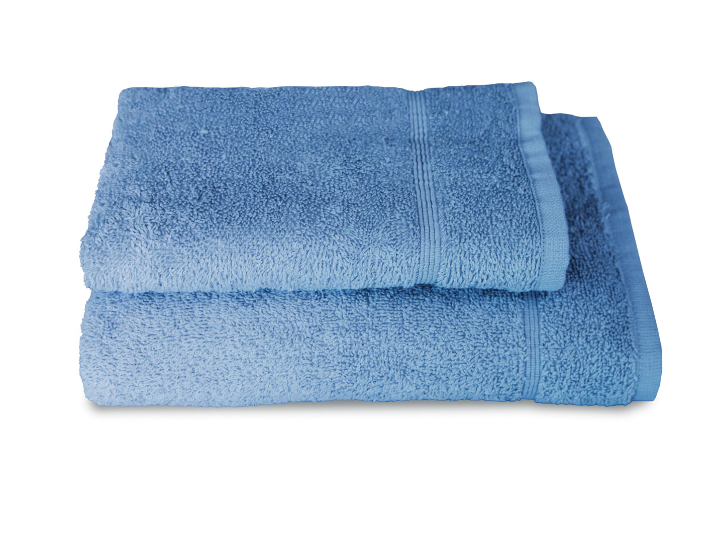 zer0bed, Lilac Bath Towels, Set of 2 Bath Towels, Face Towel, Bidet Towel, Plain Colour, Avio, 100% Cotton, Set of 2