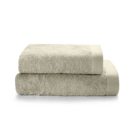 SWEET HOME ? Bath Towels and Bidet in OEKO-TEX Certified Cotton Terry and Recycled Yarns, Set with Bath Towel 50 x 100 cm and Guest Towel 40 x 50 cm,