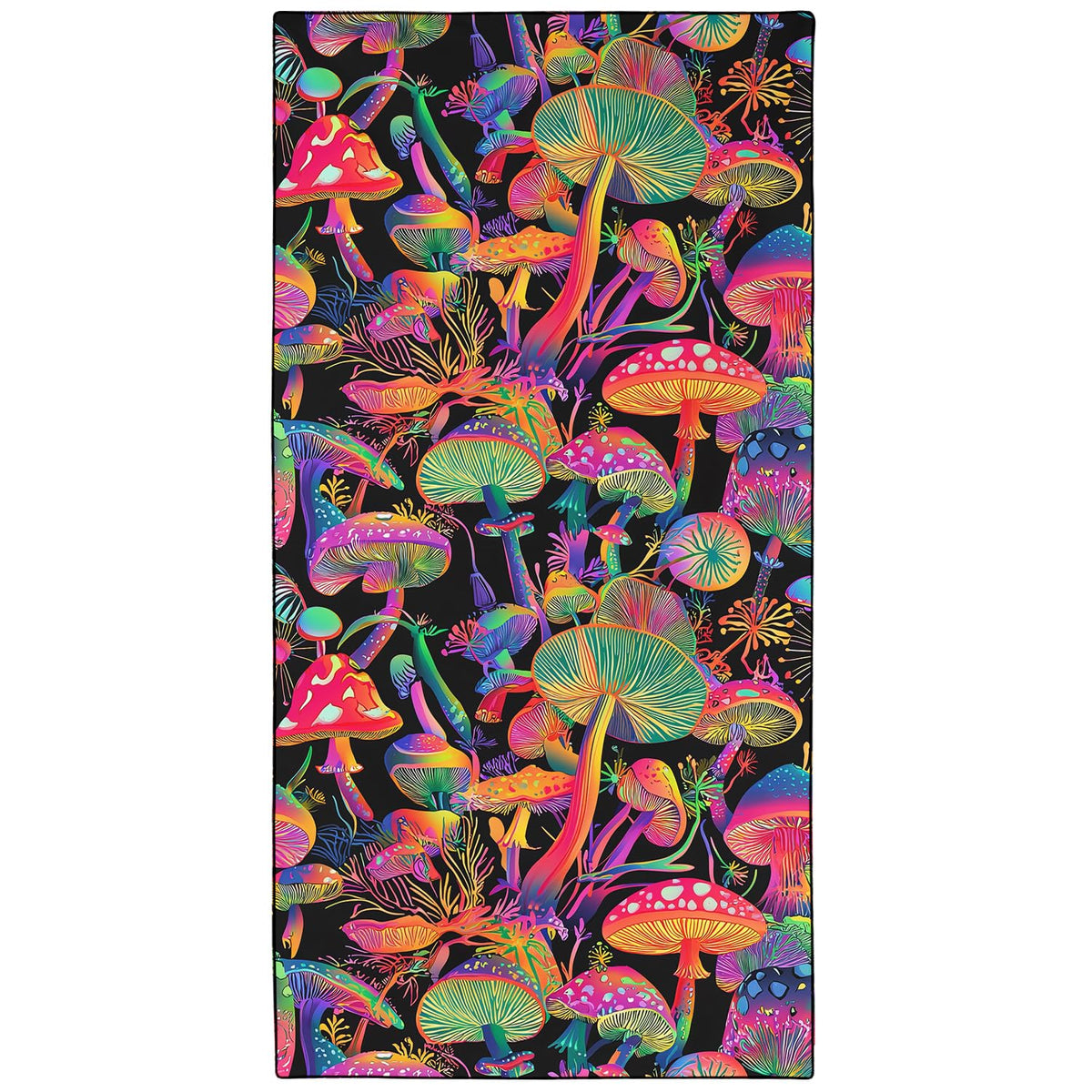 YISUMEI Mushrooms Beach Towels for Adults Extra Large 180 x 90 cm, Microfibre Lightweight Quick Dry Towel for Swimming Pool Cruise Travel Sports