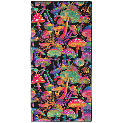 YISUMEI Mushrooms Beach Towels for Adults Extra Large 180 x 90 cm, Microfibre Lightweight Quick Dry Towel for Swimming Pool Cruise Travel Sports