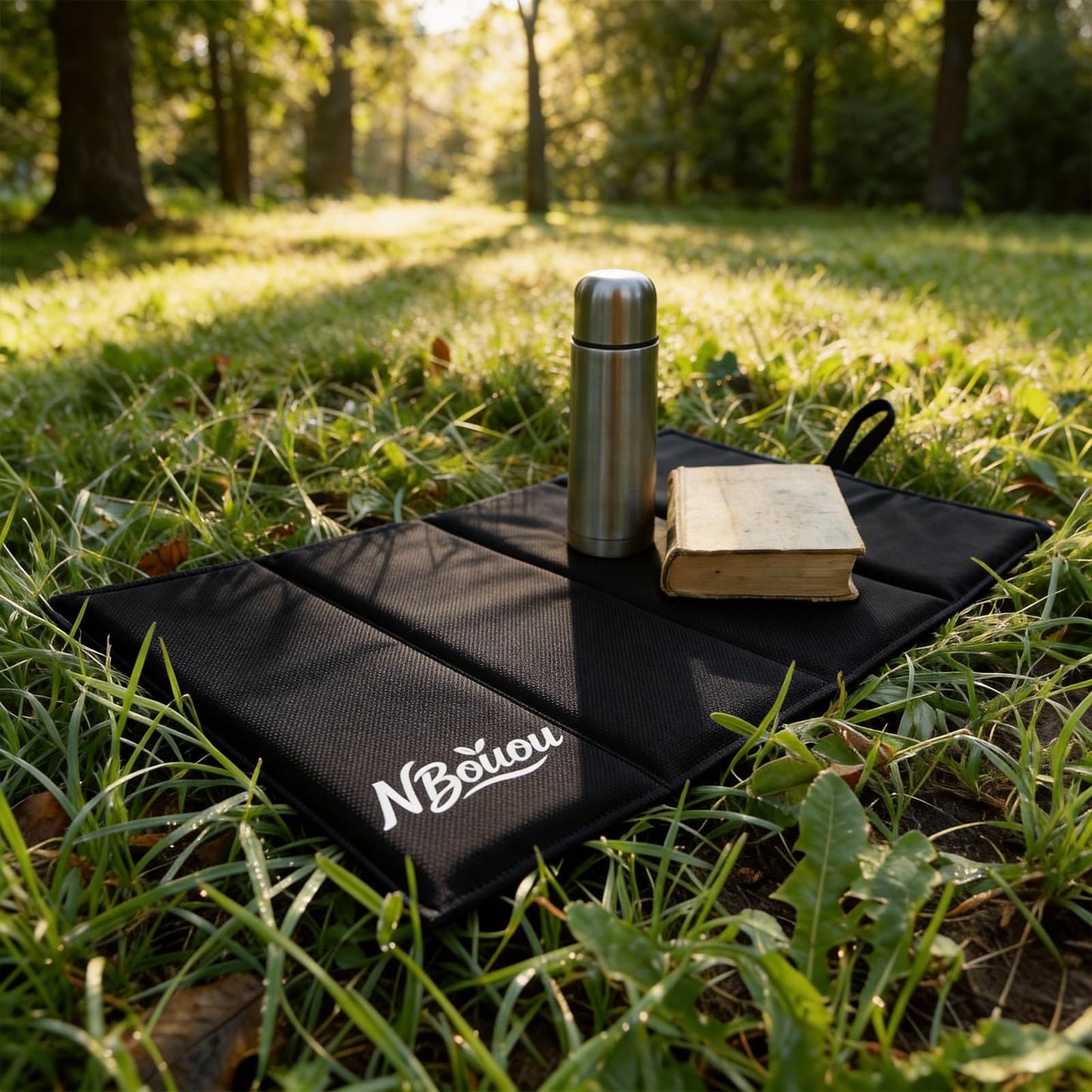 NBOUOU Folding Sit Mat Outdoor, 49 * 34 cm Portable Large Waterproof Sitting Cushion Seat Pad Foldable, Moisture-Proof Folding SeatMat for Camping