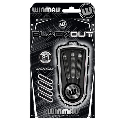 WINMAU Blackout 21 Gram Tungsten Darts Set with Flights and Shafts (Stems)