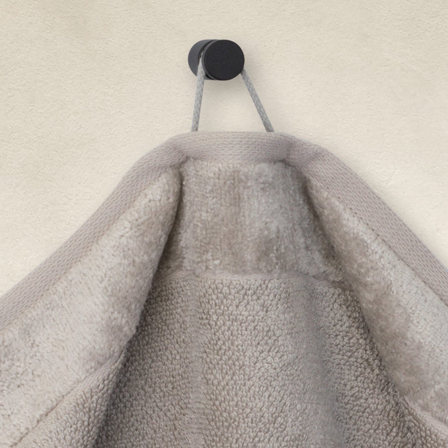 Möve Bamboo Luxe guest towel 30 x 50 cm made of 60% cotton / 40% viscose from bamboo cellulose, silver grey