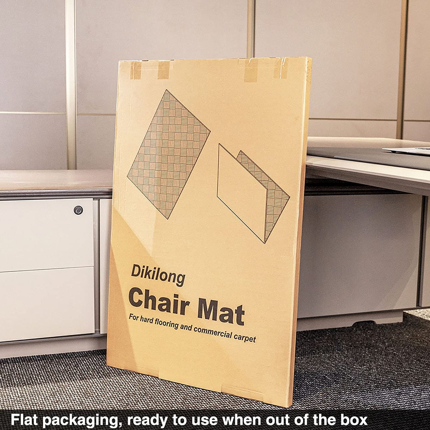 Luxury Chair Mat for Carpeted Floor, Office Chair Mat hardwood floors, 120 X 90cm Multi-Purpose Carpet Protector for Home and Office