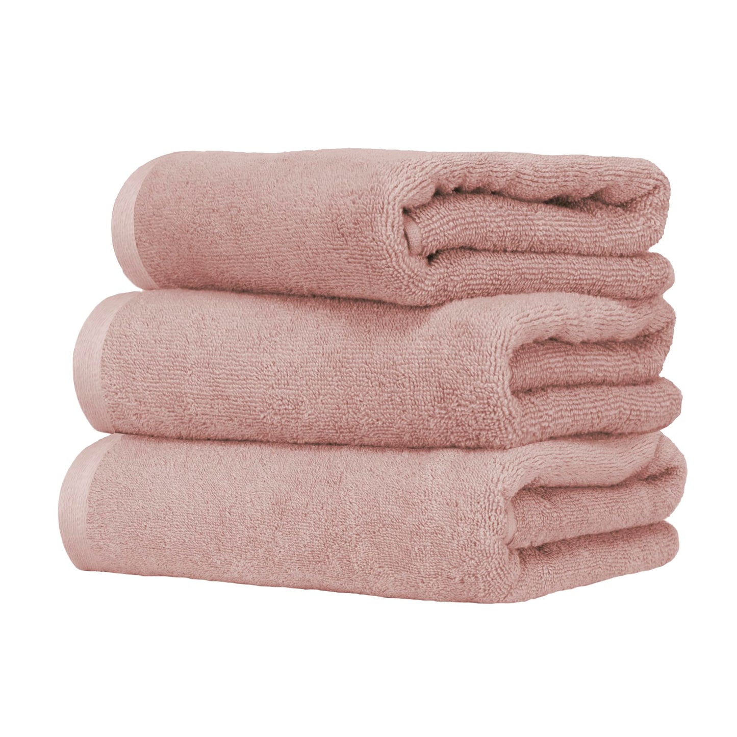 Ruggeri, Set 3 Piece Hand Towel Set, 50x100 cm, Soft Cotton, Pink
