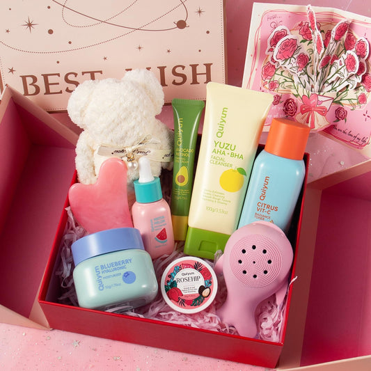 Quiyum Fruit Skincare Set, Hydrating & Radiance-Boosting Gift for Women and Teenage Girls, Perfect for Mother?s Day, Birthday, and Christmas