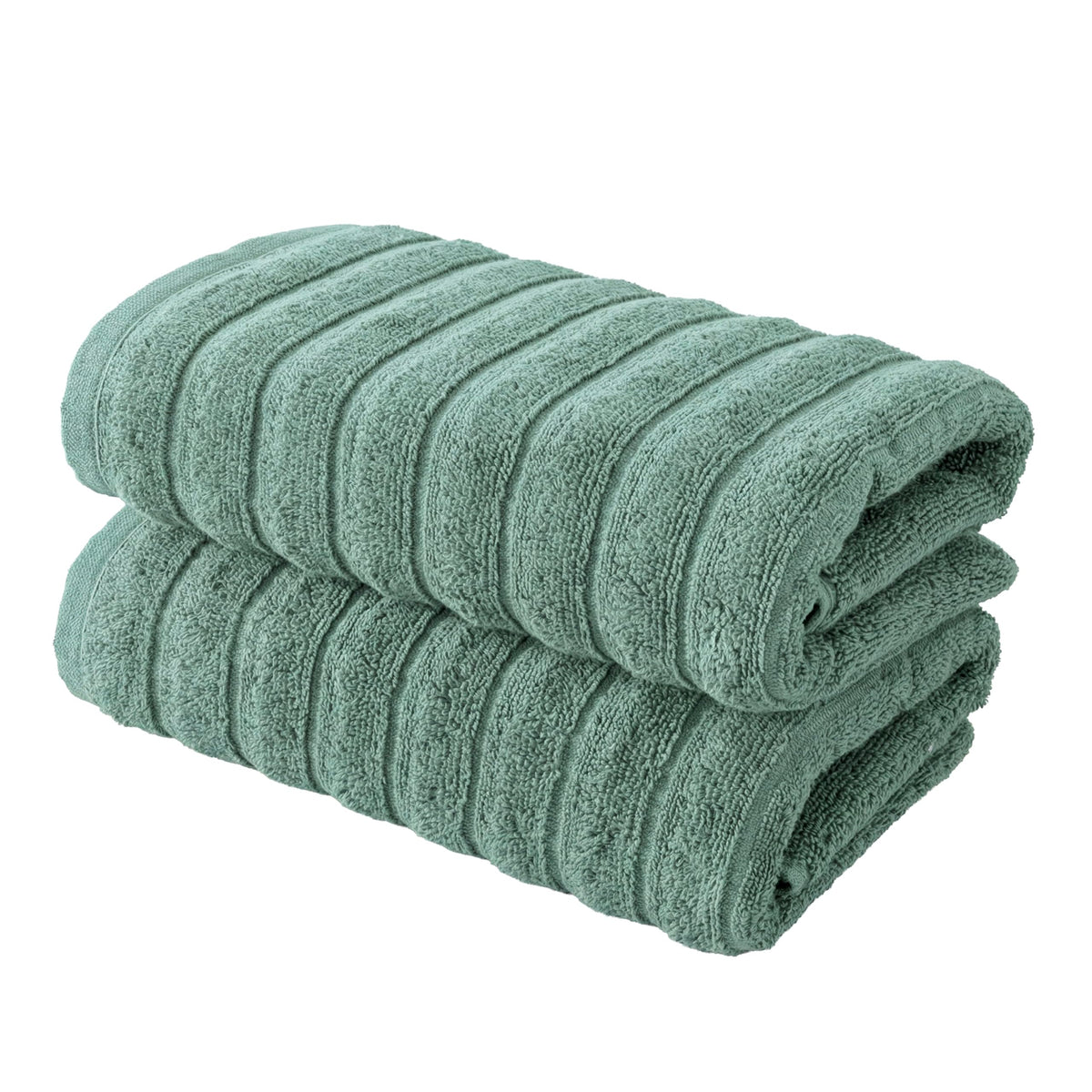 BERIBO Cloud Turkish Towel Set 100% Cotton 620gsm Sea Foam, 2 Hand Towels