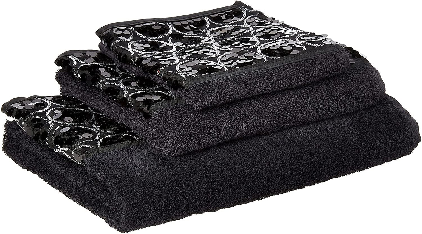 Popular Bath Sinatra Modern Bathroom 3-Piece Towel Set - Bath (24" x 44"), Hand (16" x 27"), Wash (12" x 18") - Luxury Soft