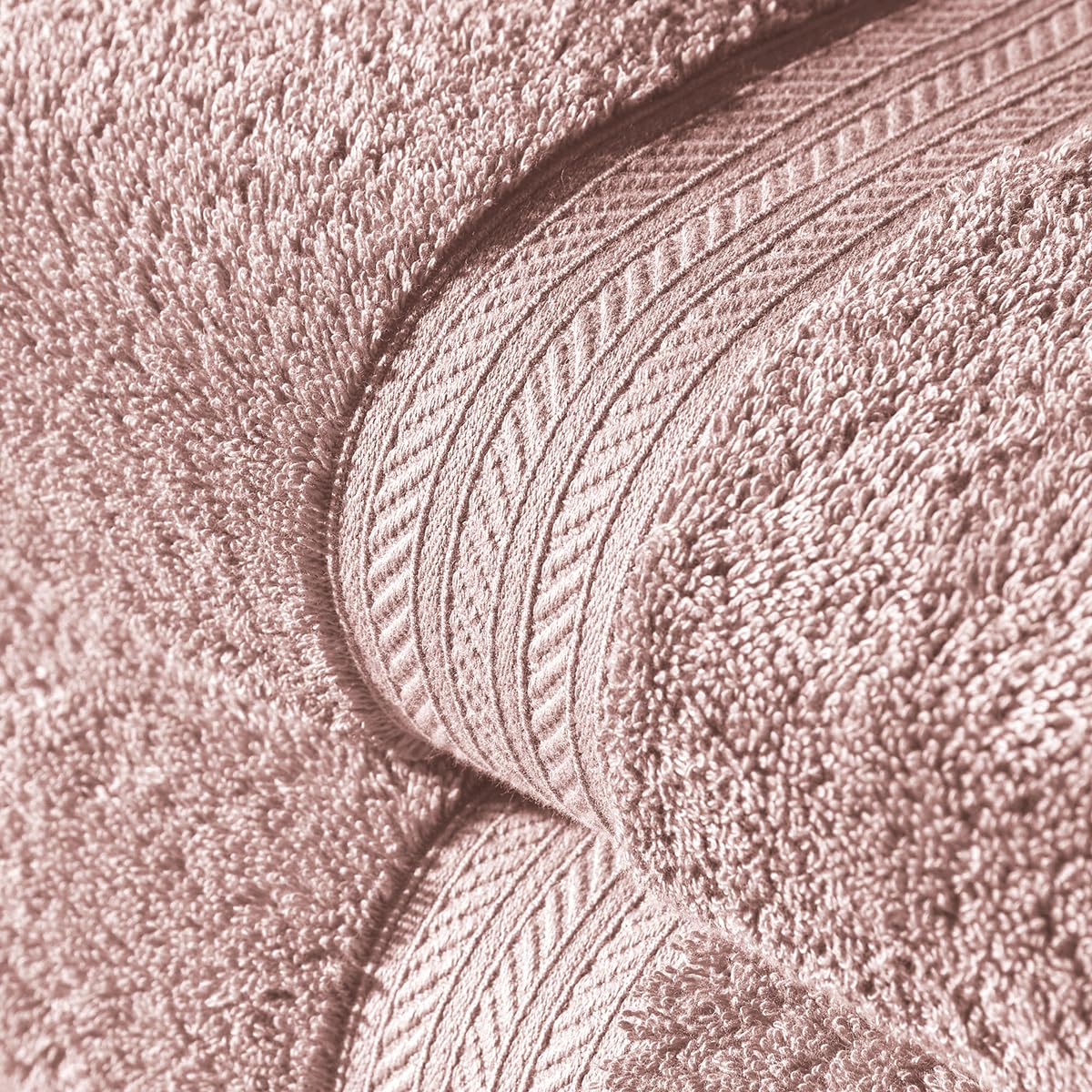Christy Renaissance 2 Hand Towels Set | Petal Pink | 100% Egyptian Cotton Pile | Luxuriously Soft and Super Absorbent | 675 GSM