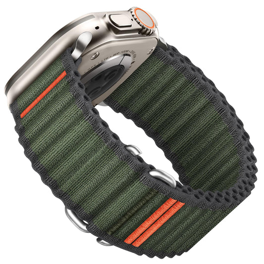 Suitisbest Sport Band Compatible for Apple Watch Ultra 3/2/1 Straps 49mm 46mm 45mm 44mm 42mm 40mm 41mm 38mm Men, Stretchy Nylon Loop with S-Hook for