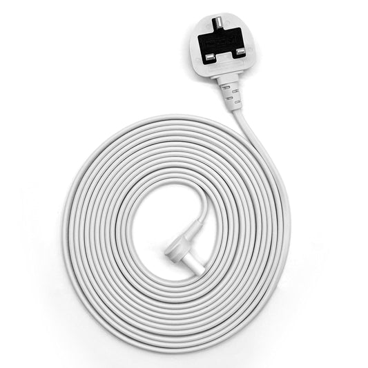 BrightOn? Power Cord Compatible with Sonos ERA 100, ERA 300, Mini Sub and Sonos Sub, UK Version, 5 Meters, 1-Pack (White)