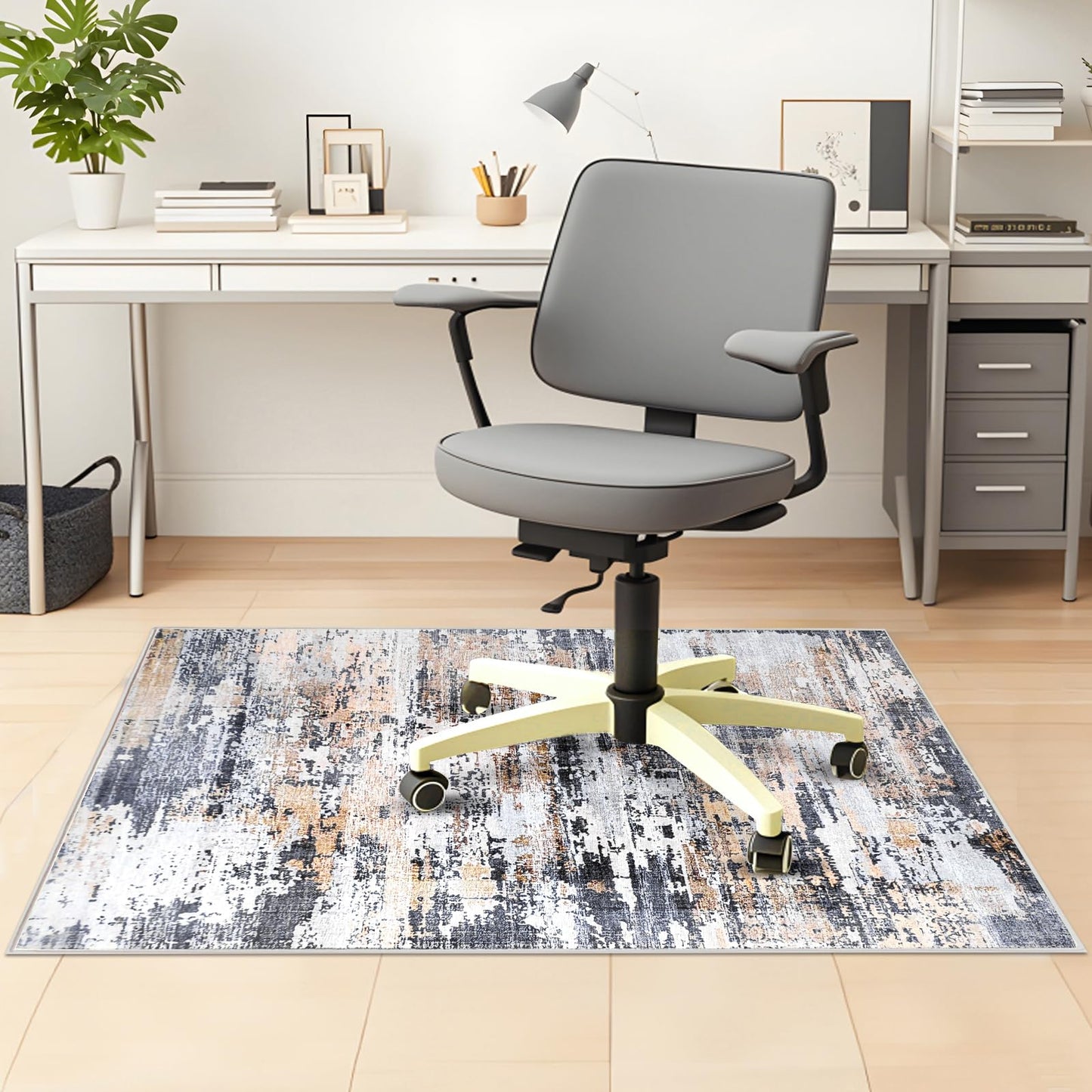 Office Chair Mat 90 x 120 cm, Floor Protector for Office Chair, Anti-Slip