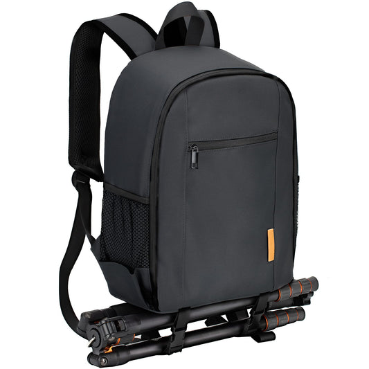 TARION Camera Backpack Bag Small - Professional DSLR Camera Bag with Waterproof Rain Cover Laptop Compartment Compact Photograhy Backpack Case Black