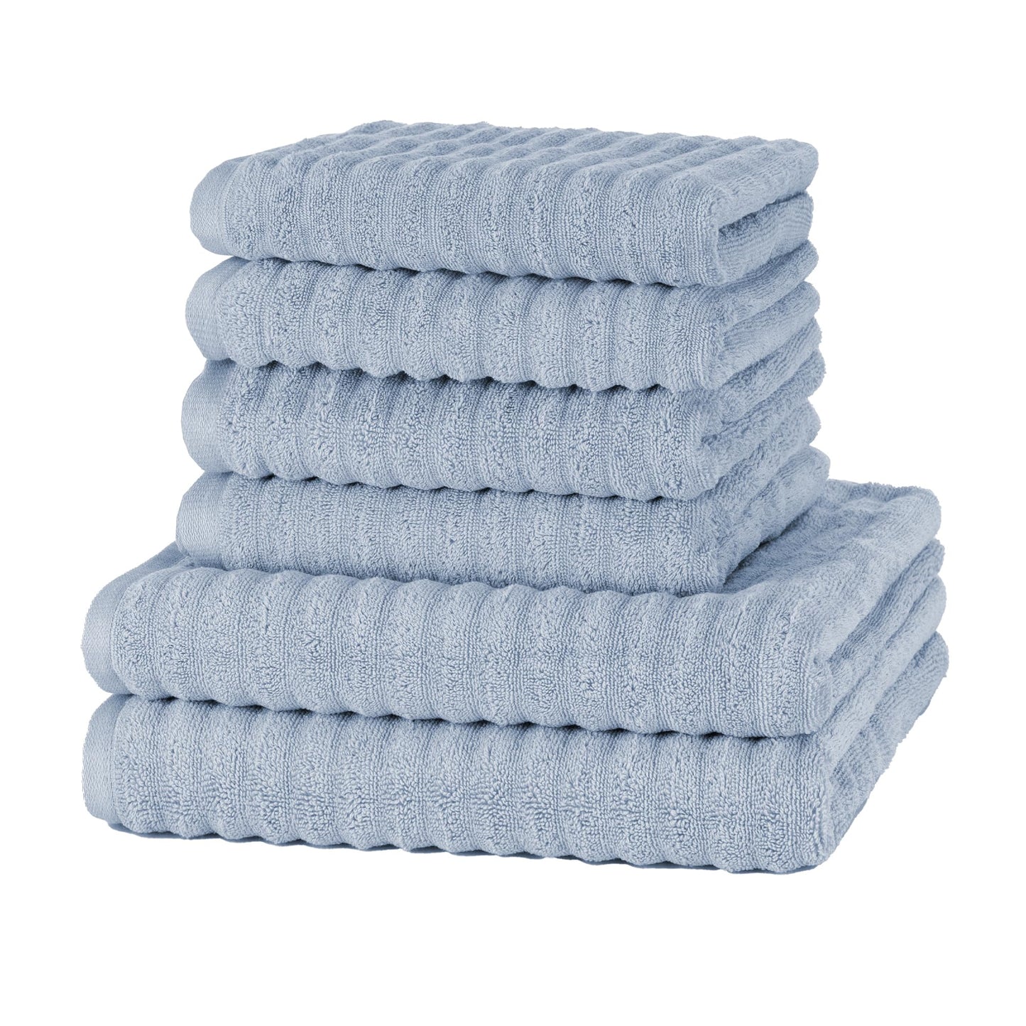 Merana OSLO towel set | quick-drying, soft & lint-free | terry luxury quality | 100% cotton terrycloth | OEKO-TEX | 590 GSM | gift set | Light blue