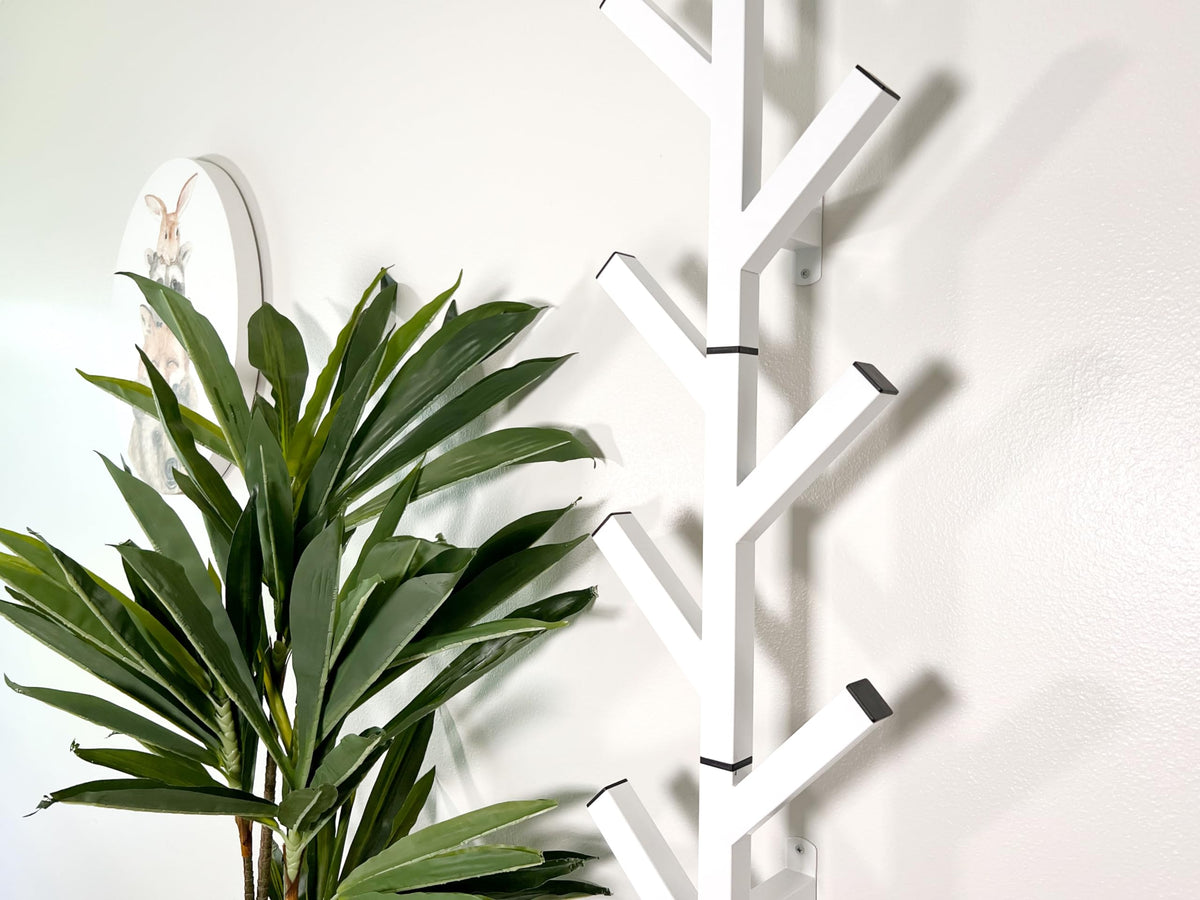 Premium Racks Coat Rack & Hat Rack – Modern Design – Wall Mounted – Stylish – White
