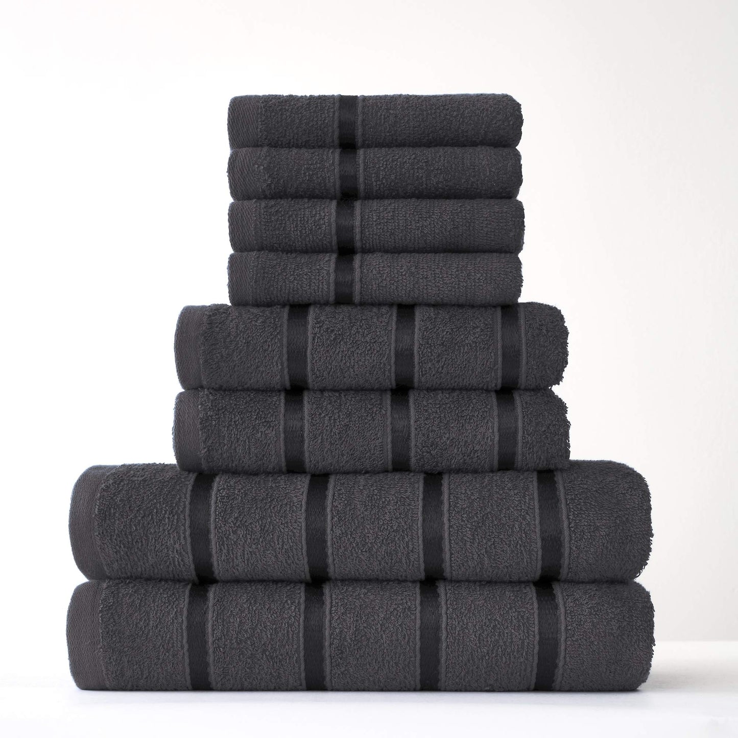 FAIRWAYUK 8-Piece Towels Bale Set for Bathroom, Ultra Soft Premium Quality Water Absorbent Towel Gift Sets, 100% Egyptian Cotton