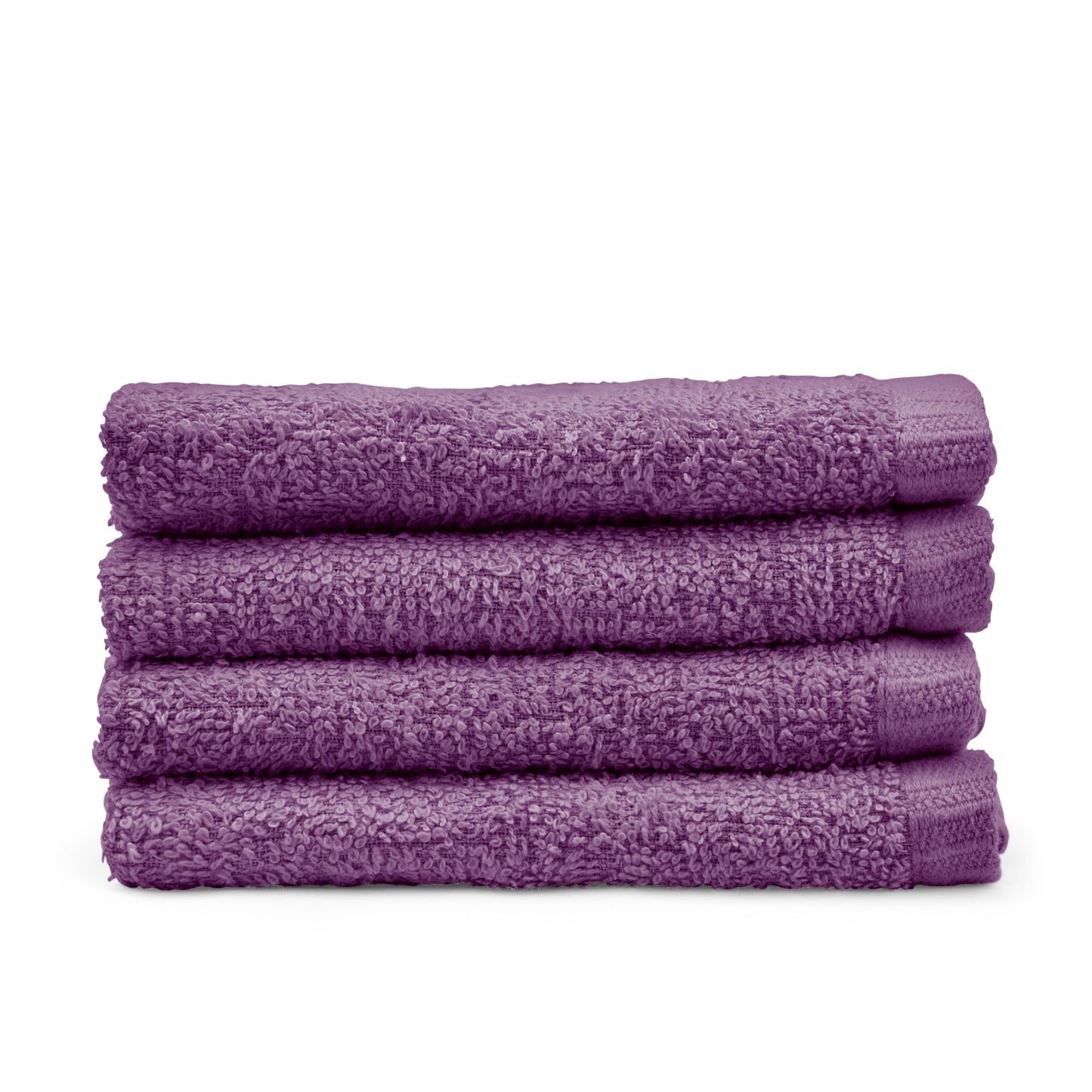 Catherine Lansfield Quick Dry Cotton 30x30 cm 4 Pack Face Cloths Plum