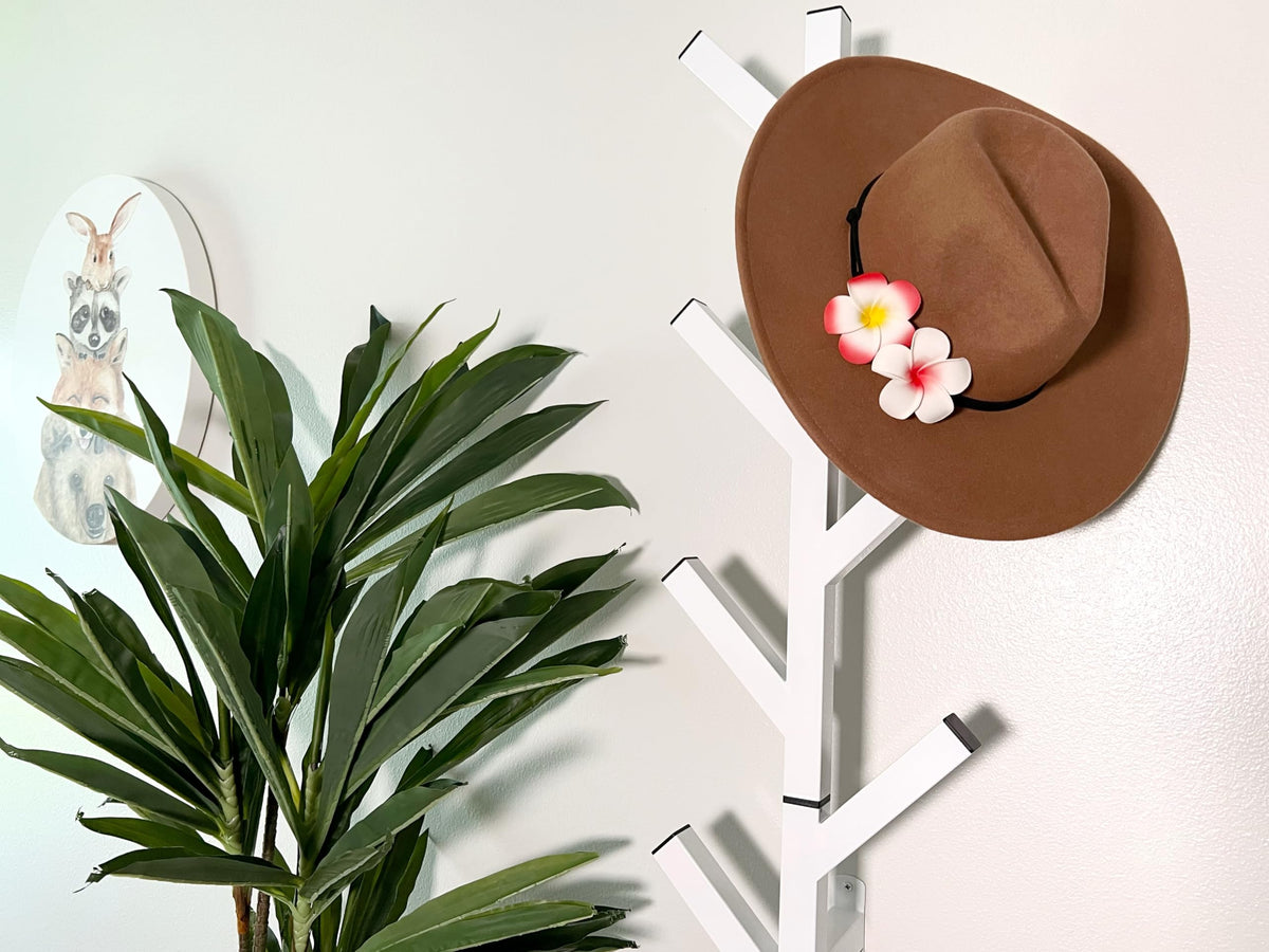 Premium Racks Coat Rack & Hat Rack – Modern Design – Wall Mounted – Stylish – White
