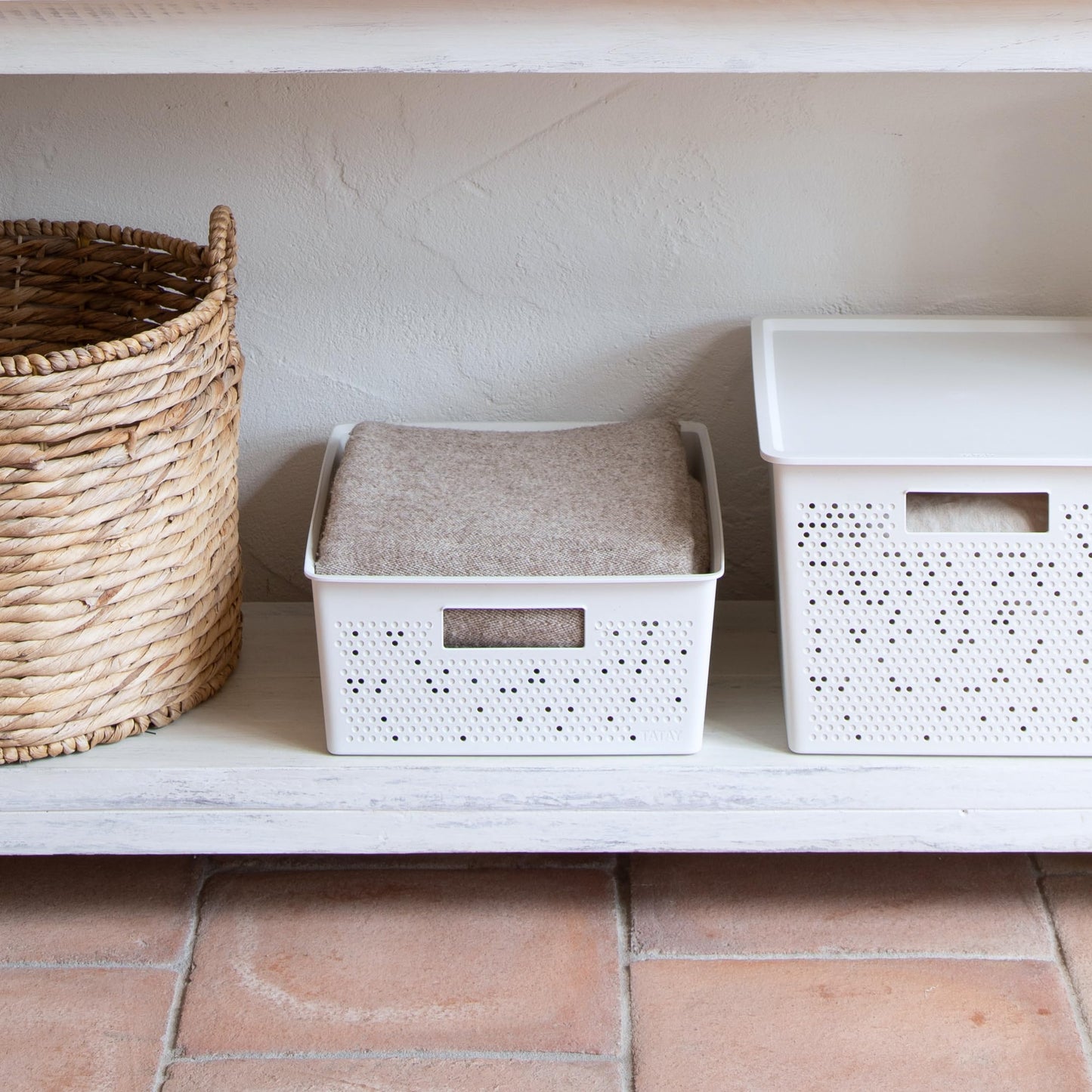 TATAY Storage Basket Bohol 12 L Optimal Ventilation Modular Storage Design