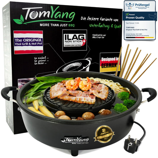 TomYang Hot Pot ? The Original Thai Grill & Hot Pot, Electric Thai BBQ Multi Cooker, Swiss Coating, German Design, More than 100 Recipe Videos. Korean