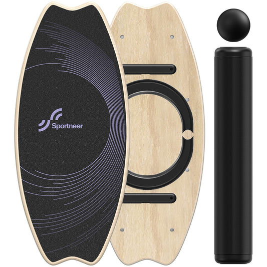 Sportneer Balance Board indoor board skateboard, indoor surfboard trick board and balance board for children and adults