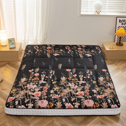 MAXYOYO Futon Mattress, Padded Japanese Floor Mattress Quilted Bed Topper, Extra Thick Folding Sleeping Pad Breathable Floor Lounger Guest Bed for