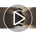CELAVY Outdoor Wall Lights Mains Powered, Up Down Outside Wall Lights IP65 Waterproof, Porch Light Front Door Lamp Modern Aluminium GU10, External LED Lighting Sconce Wall Mounted for House, Grey