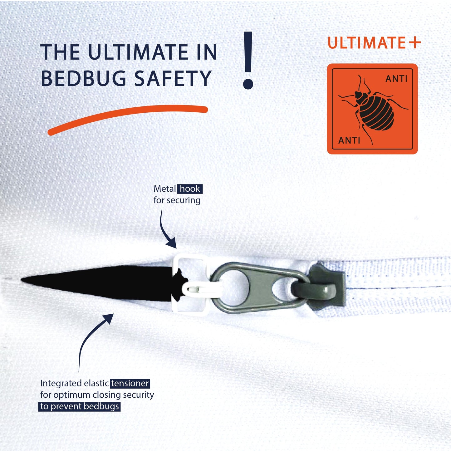 Twillie - Integral Mattress Cover 80x190x20 cm Waterproof - Anti bedbug - Oeko-TEX® Mattress Cover AEGIS® treatment Anti-Dust Mite, Anti-Bacterial