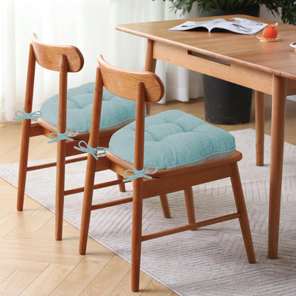 FlyGulls Non Slip Chair Cushions for Dining Chairs Set of 4 Kitchen Chair Cushions 18"x18"x3" Turfted Chair Pads Comfortable and Soft Seat Cushion