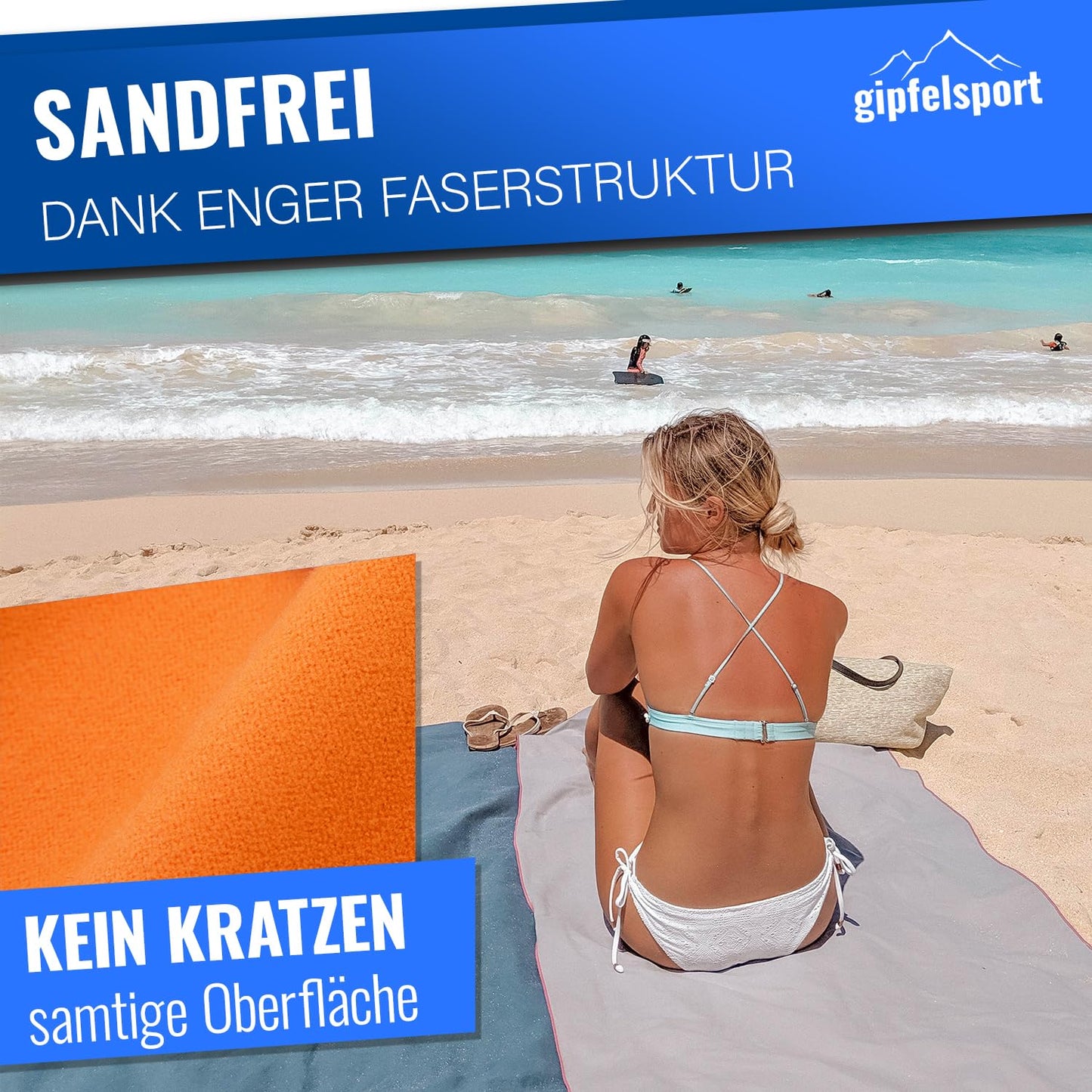 gipfelsport Microfibre Towel | 13 - Orange | S(80x40cm)