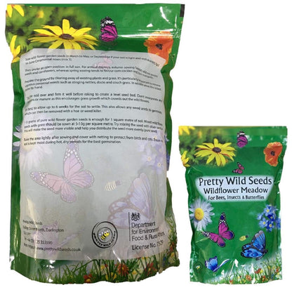 UK 100% Wild Flower Seed Mix Annual & Perennial Meadow Plants Attracts Bees & Butterfly 500g Pure Wildflower Seeds Mix 3