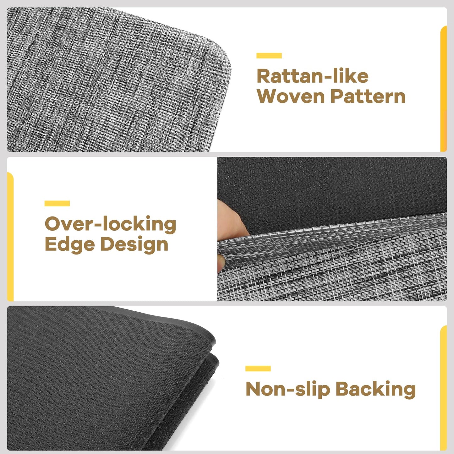 BesWin Office Chair Mat for Hardwood Floors, 90x120cm Non-Slip Hard Floor Protector Mat for Office Chair