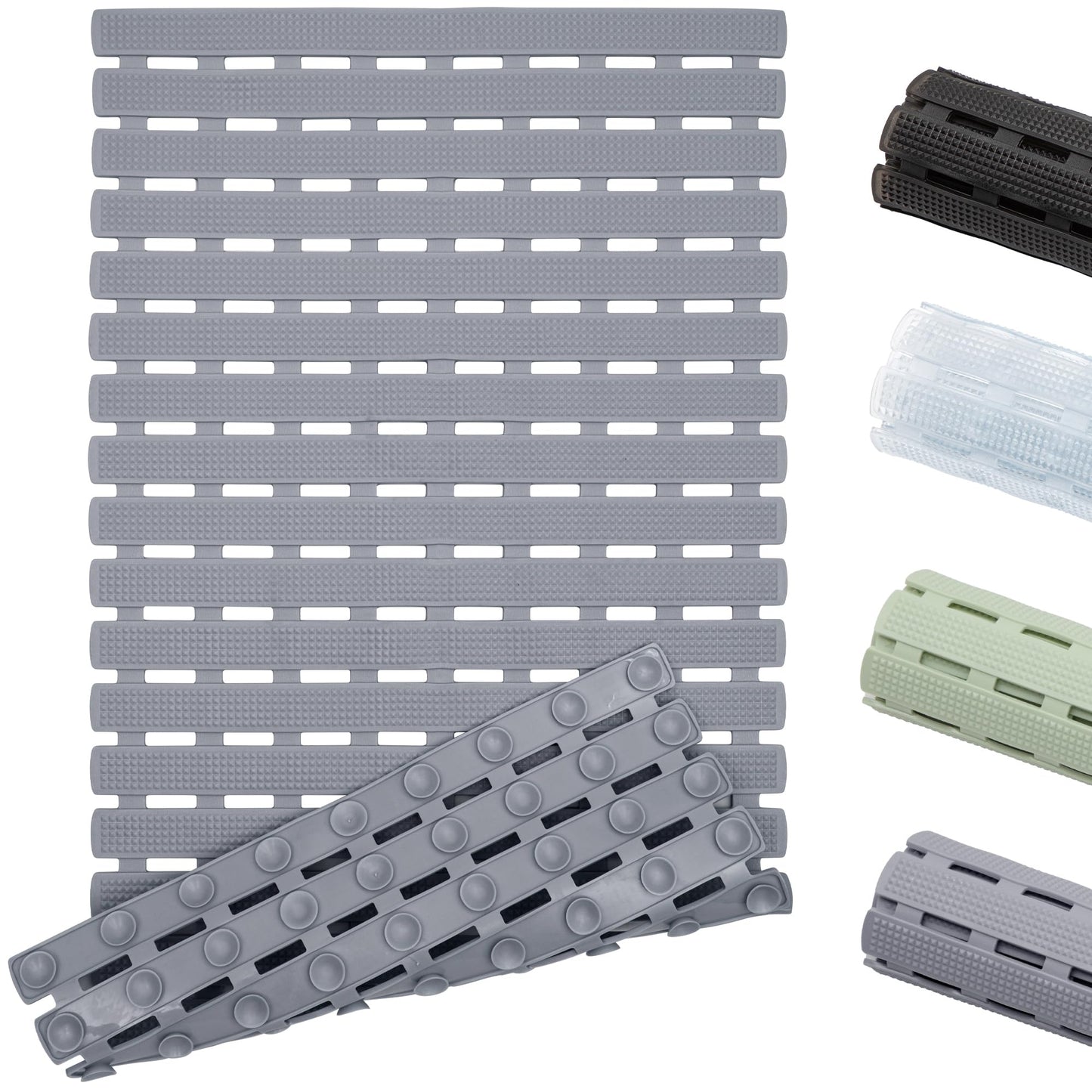 WELTRXE Bath Mat Non Slip Anti Mould, 70 x 40cm Anti Slip Bath Mat for Tub, Super Soft Bathtub Mat