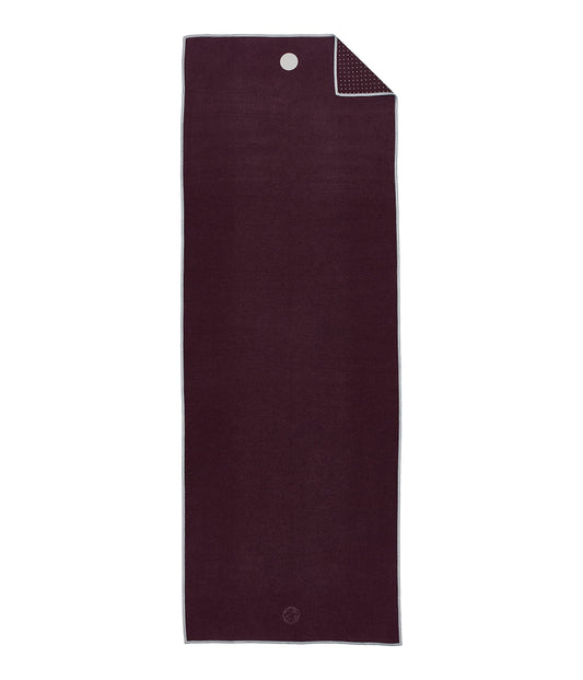 Manduka Yogitoes Yoga Towel ? Rubber Grip Dots Non-Slip Bottom, Quick Dry Fitness Towel for Hot Yoga, Pilates, Exercise - 79 Inch, Indulge