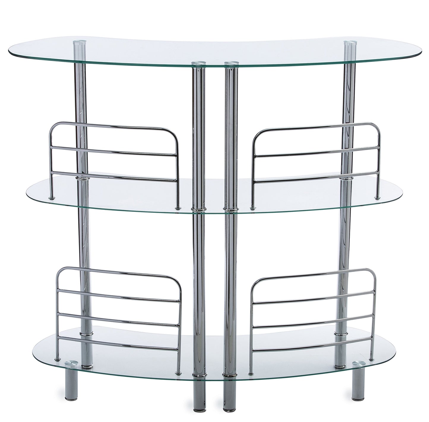 Mango Steam Contemporary Modern Home Liquor Bar (Euro, Clear)