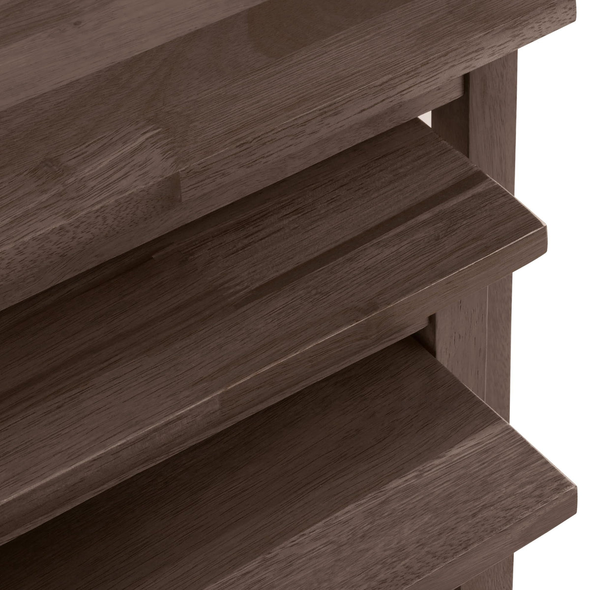Julian Bowen Cleo Nest of Tables Set of 3, Nesting Oak Side Table for Living Room, Stacking End Table for Small Spaces, 46 x 48 x 33 cm