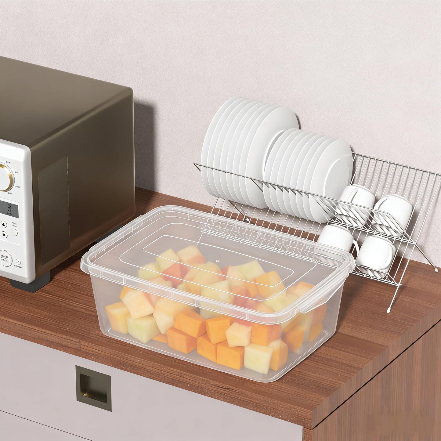Parlynies 4-Pack Proofing Container with 14 L Capacity, Dough Rising Box
