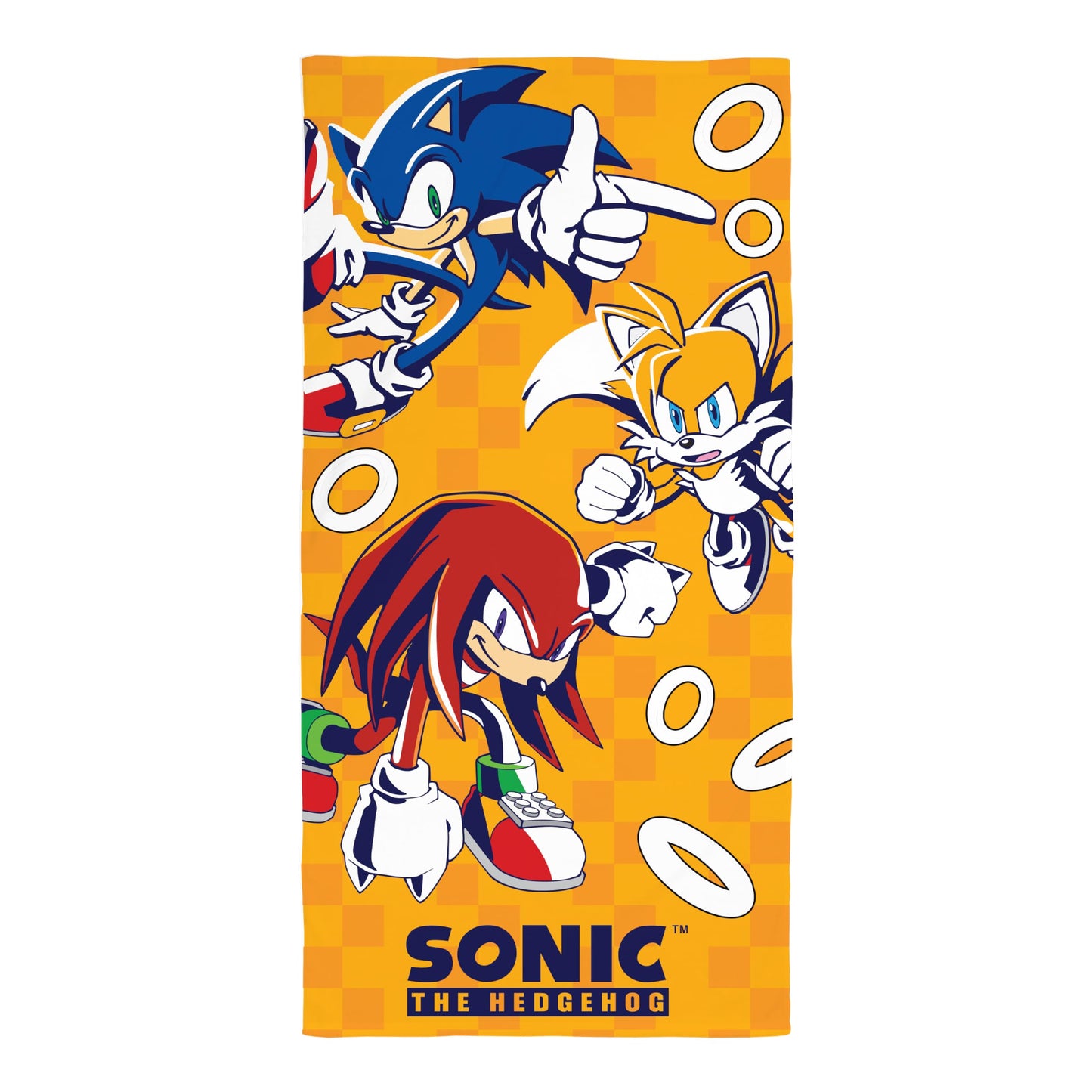 Sonic the Hedgehog Kids Officially Licenced Towel | Super Soft Feel | Play Design | Perfect The Home, Bath, Beach & Swimming Pool
