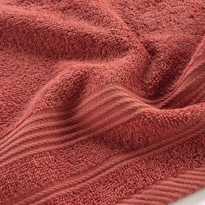Douceur d'Intérieur, Guest Towel 30 x 50 cm Tendresse Terracotta, Plain Sponge