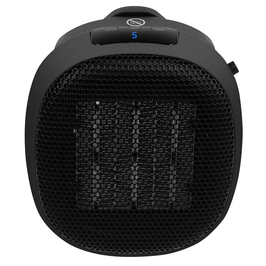 Russell Hobbs RHPH7001 700W Compact Portable Black Ceramic Plug in Fan Heater in Black with 2 Heat Settings & Overheat Protection, 10m2 Room Size, 2