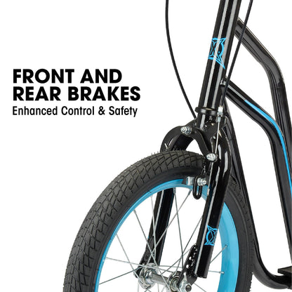 Xootz Kids BMX Scooter, for Beginner and Intermediate Riders, Blue