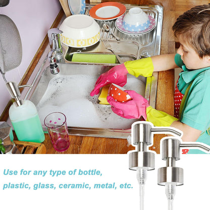 Pump Dispenser,Liquid Soap And Lotion Dispenser Pump Replacement,2 Pcs