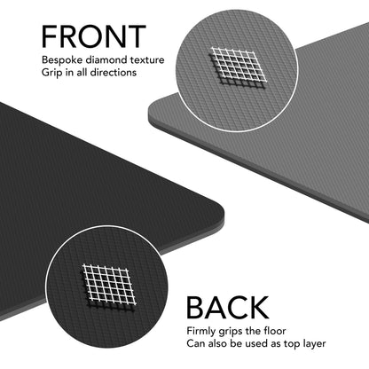 Large Exercise Mat  Extra Wide & Extra Thick Yoga Mat (183cm x 80cm x 10mm), TPE Fitness Mat with Free Carry Straps, Perfect for HiiT Home Workouts &