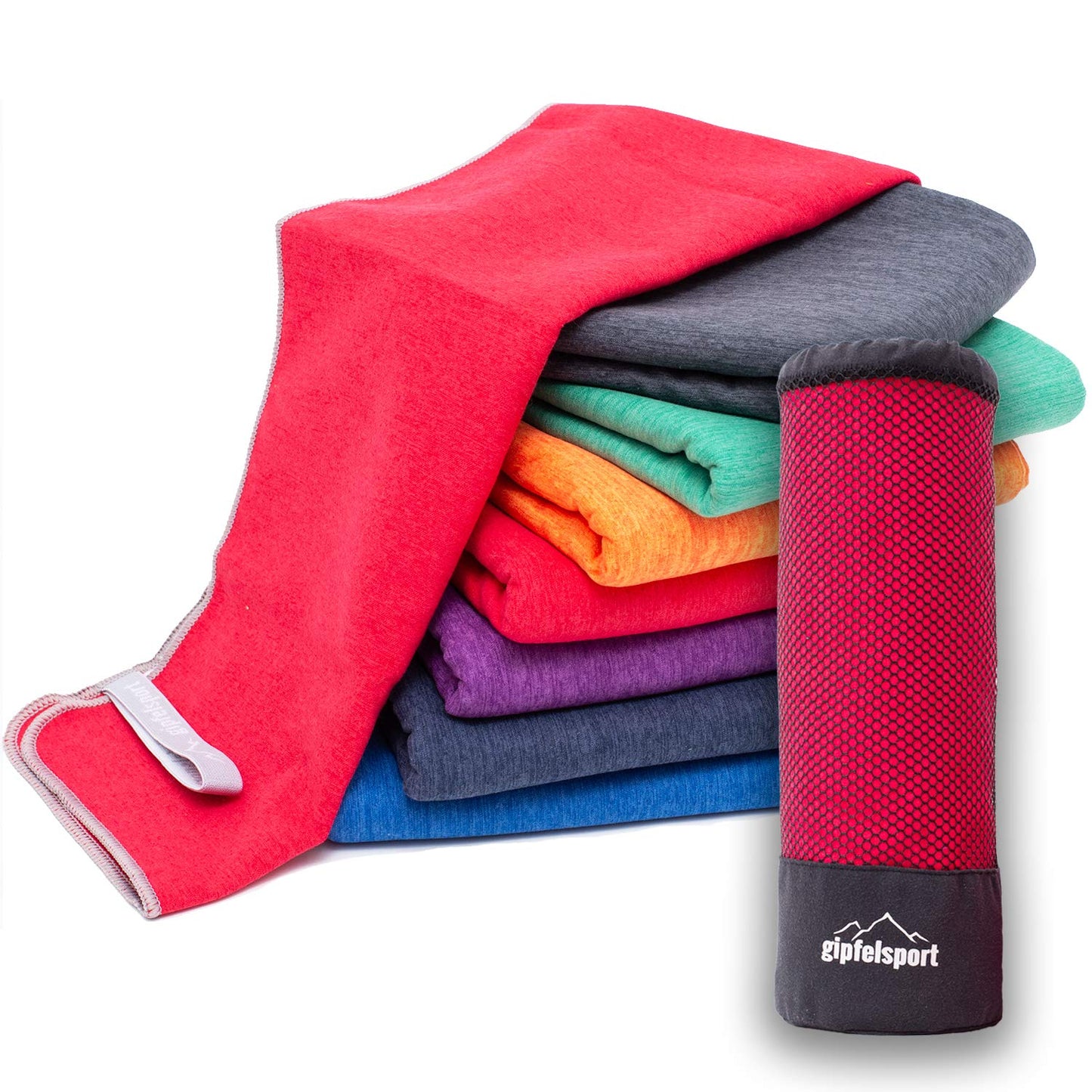 gipfelsport Microfibre Towel red 1x XXL(200x90cm)