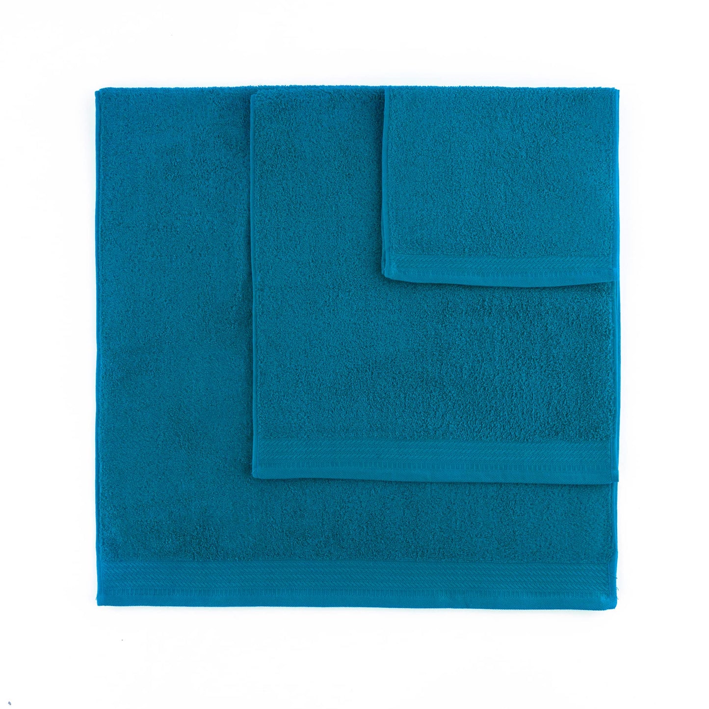 Top Towel - Premium - Large Bath Towels - Bath Towels - 2 Face Towels or Bidet -30x50cm - 100% Cotton - 600g - Ocean