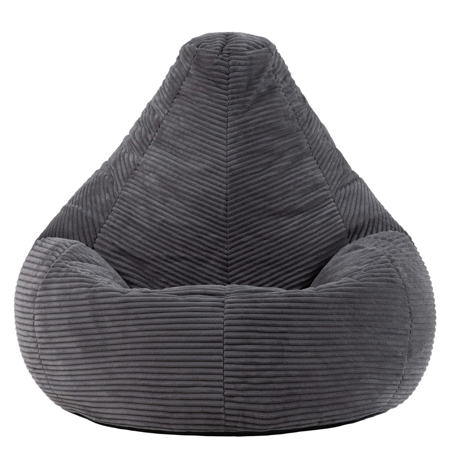 icon Dalton Cord Bean Bag with Filling Included, Set of 2, Grey